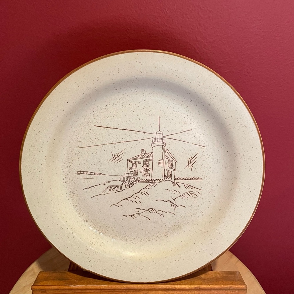 French Stoneware Plate - Va Au Lave-Vaisselle Coree Collection Manoir.